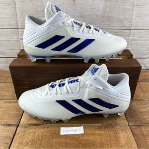 Adidas SM Freak Mid White Blue Football Cleats